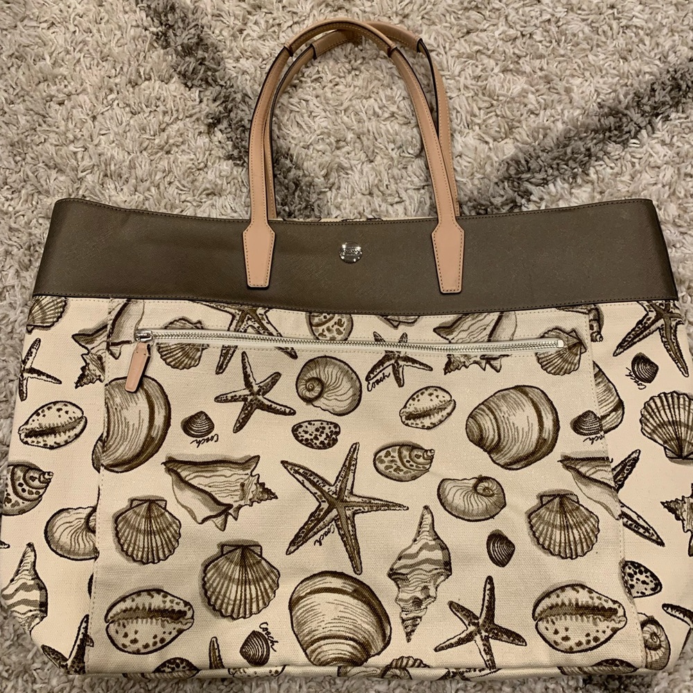 Coach Large Beach Canvas Bag
